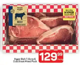 Pick n Pay Hypermarket Hyper Bulk T-Bone & Club Steak Mixed Pack offer