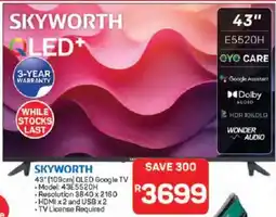 Pick n Pay Hypermarket Skyworth 43" 109cm QLED Google TV offer
