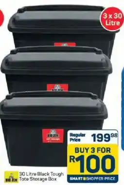 Pick n Pay Hypermarket Big Jim Black Tough Tote Storage Box offer