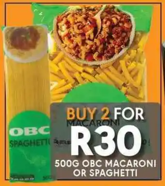 OBC Meat & Chicken Obc macaroni or spaghetti offer
