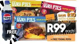 OBC Meat & Chicken Vuka pies offer