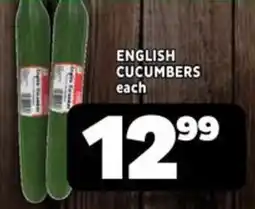Usave English Cucumbers offer