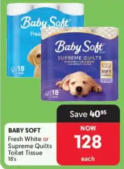 Makro Baby Soft White or Supreme Quilts Toilet Tissue offer