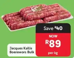 Makro Jacques Kallis Boerewors Bulk offer