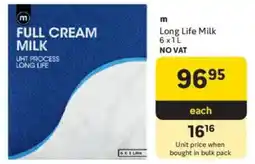 Makro m Long Life Milk offer