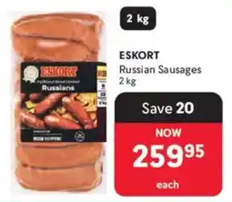 Makro Eskort Russian Sausages offer