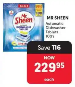 Makro Mr Sheen Automatic Dishwasher Tablets offer