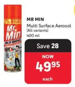 Makro Mr. Min Multi Surface Aerosol offer