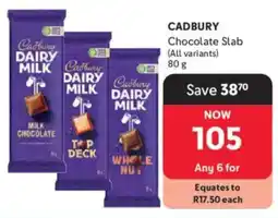 Makro Cadbury Chocolate Slab offer