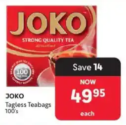 Makro Joko Tagless Teabags offer