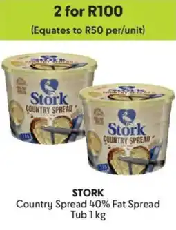 Makro Stork Country Spread 40% Fat Spread Tub offer