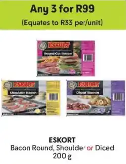 Makro Eskort Bacon Round, Shoulder or Diced offer