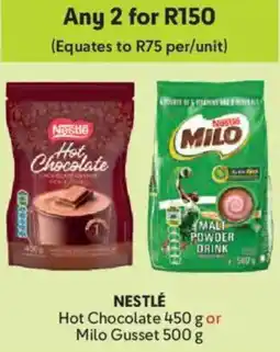 Makro Nestle Hot Chocolate or Milo Gusset offer