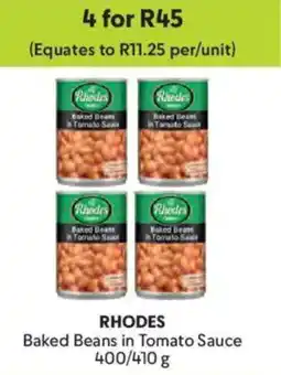 Makro Rhodes Baked Beans in Tomato Sauce offer