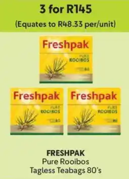 Makro Freshpak Pure Rooibos Tagless Teabags offer
