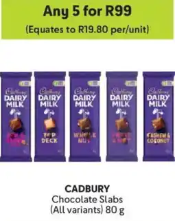 Makro Cadbury Chocolate Slabs offer