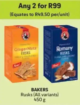 Makro Bakers Rusks offer