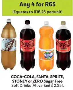 Makro Coca-Cola, Fanta, Sprite, Stoney or Zero Sugar Free Soft Drinks offer