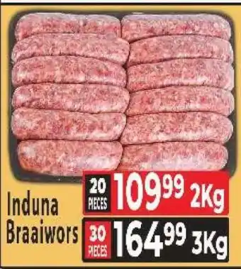 Supa Store Induna Braaiwors offer