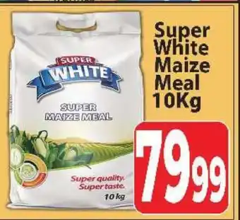 Supa Store Super White Maize Meal 10kg offer
