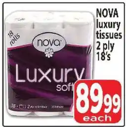 Supa Store NOVA luxury tissues offer