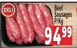 Supa Store Beef Sausages offer