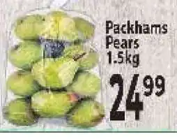Supa Store Packhams Pears offer
