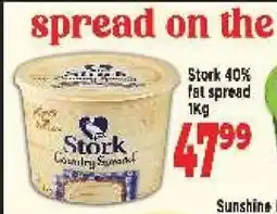 Supa Store Stork 40% fat spread offer