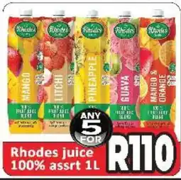 Supa Store Rhodes juice 100% assrt 1L offer