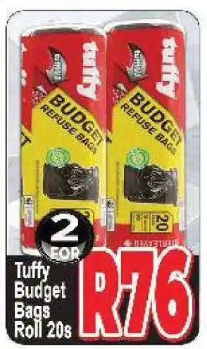 Supa Store Tuffy Budget Bags Roll 20s offer