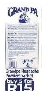 Supa Store Grandpa Headache Powders Sachet offer