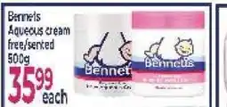 Supa Store Bennetts Aqueous cream offer