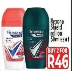 Supa Store Rexona Shield roll on 50ml assrt offer