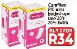 Supa Store Comfitex P.Liners bodyshape Deo 20's offer