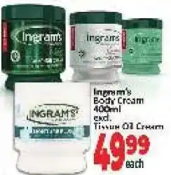 Supa Store Ingram's Body Cream 400ml offer