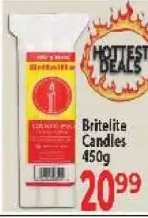 Supa Store BRITELITE CANDLES 450g offer
