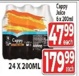 Supa Store Cappy Juice 6 x 200ml offer