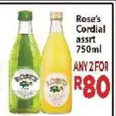 Supa Store Rose's Cordial offer