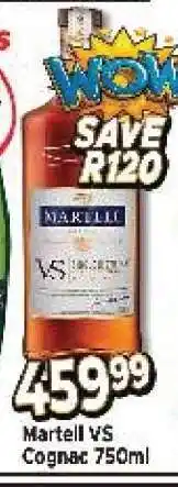 Supa Store Martell VS Cognac 750ml offer