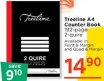 CNA Treeline A4 Counter Book 192-Page 2-Quire offer
