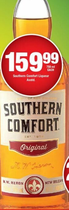 OK Liquor Southern Comfort Liqueur 750ml offer