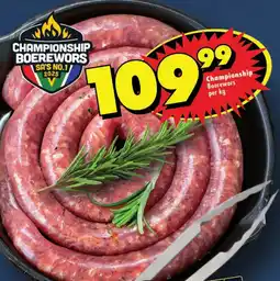 Shoprite Championship Boerewors offer