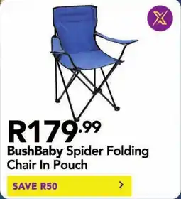 Shoprite BushBaby Spider Folding Chair In Pouch offer
