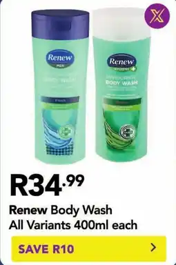 Shoprite Renew Body Wash All Variants offer