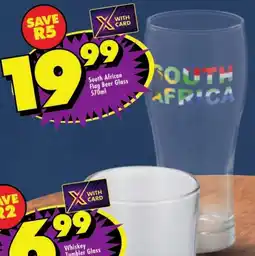Shoprite South African Flag Beer Glass offer