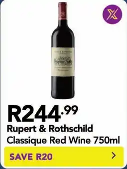 Shoprite Rupert & Rothschild Classique Red Wine offer