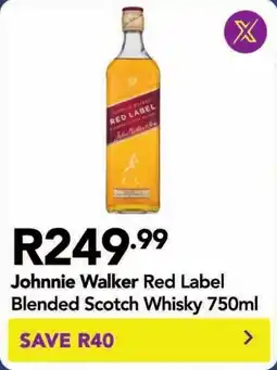 Shoprite Johnnie Walker Red Label Blended Scotch Whisky offer