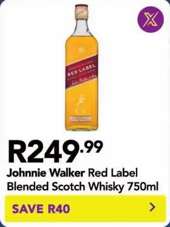 Shoprite Johnnie Walker Red Label Blended Scotch Whisky offer