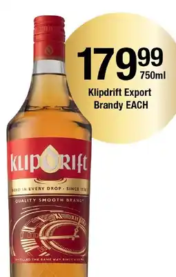 OK Liquor Klipdrift Export Brandy offer