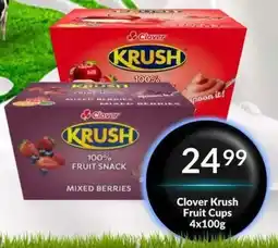 Super Save Clover Krush Fruit Cups offer